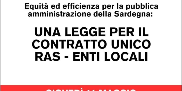 Comparto unico RAS-EE.LL, giovedì a Cagliari dibattito sul disegno di legge in discussione in Consiglio regionale