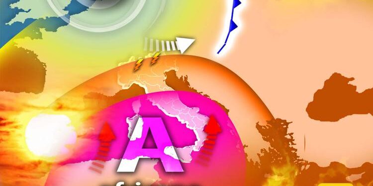 Ancora qualche temporali al Nord, sole al Centro-Sud. Poi l’afa con l’anticiclone africano