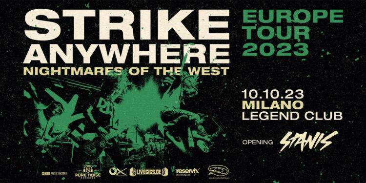 Strike Anywhere live a Milano, la band punk rock in concerto al Legend Club