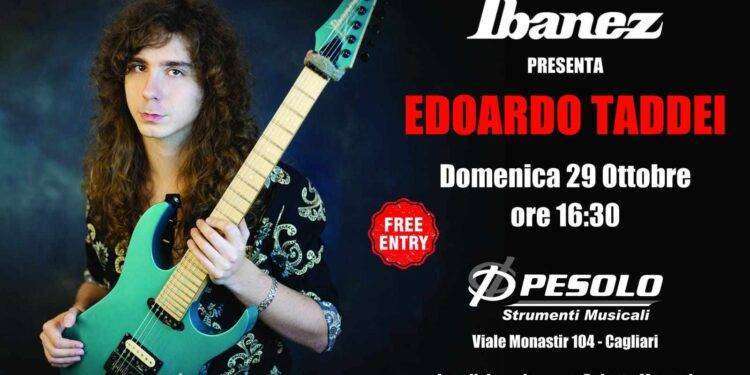 Musica, Edoardo Taddei a Cagliari per una guitar clinic