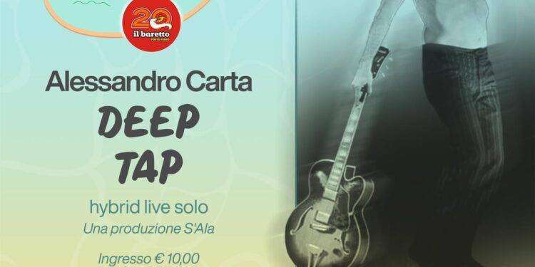 Sabato 23 settembre per la rassegna “Spazio Piscina” lo spettacolo “Deep Tap” di Alessandro Carta
