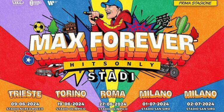 Max Pezzali annuncia il nuovo tour 2024 negli stadi: tutte le date dei concerti