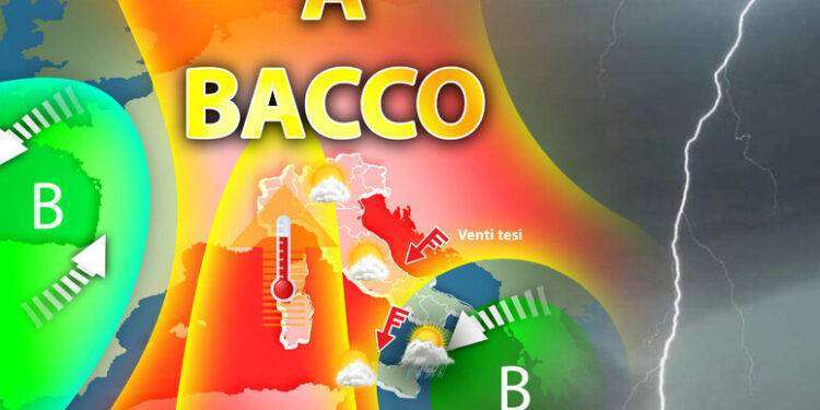 Italia divisa in due, sole al Centro-Nord e temporali al Sud