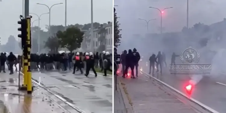 Genk-Fiorentina, scontri tra tifosi prima della partita
