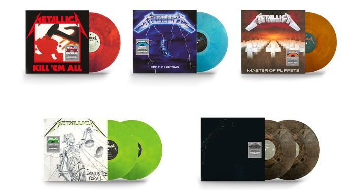 I Metallica ristampano il vinile colorato dei primi album