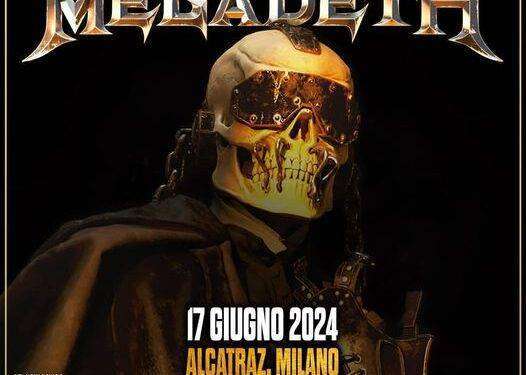 I Megadeth in concerto a Milano il 17 giugno 2024