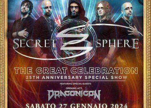 Musica, 𝐒𝐞𝐜𝐫𝐞𝐭 𝐒𝐩𝐡𝐞𝐫𝐞: 𝐩𝐚𝐫𝐭𝐲 𝐞 𝐬𝐡𝐨𝐰 𝐬𝐩𝐞𝐜𝐢𝐚𝐥𝐞 𝐩𝐞𝐫 𝐢 𝟐𝟓 𝐚𝐧𝐧𝐢 𝐝𝐢 𝐜𝐚𝐫𝐫𝐢𝐞𝐫𝐚