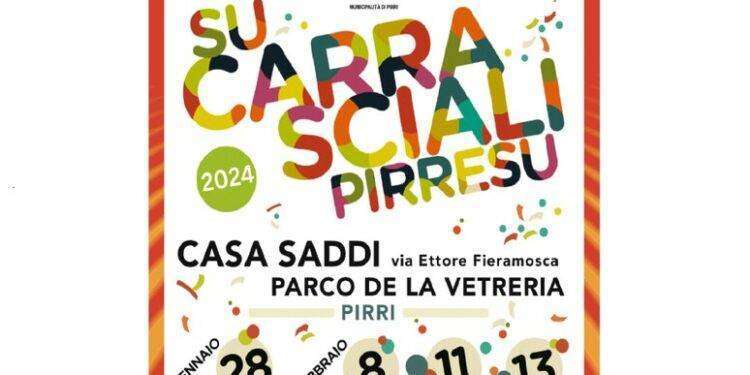 Carnevale a Pirri, 3 giorni di appuntamenti sino al 13 febbraio
