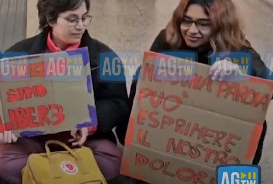 Parità di genere, blitz di ‘Bruciamo Tutto’ a Termini: attivato antincendio e vernice sulle vetrine