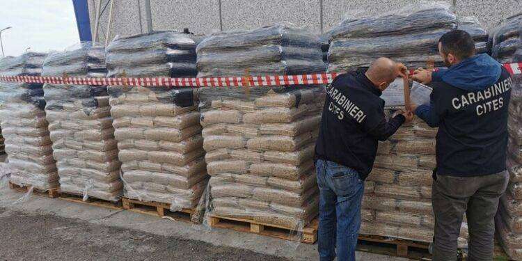 Trenta tonnellate di pellet scaduto sequestrate a Sestu