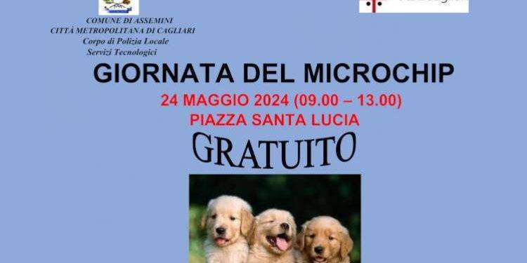 Assemini, giornata del microchip: appuntamento il 24 Maggio 2024