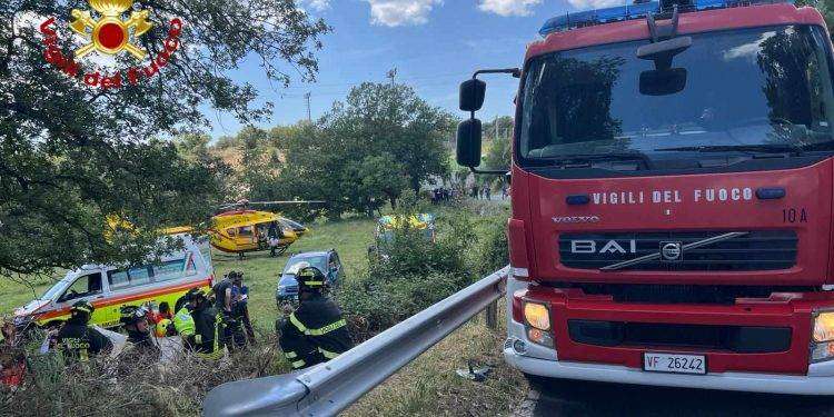Ovodda, gravissimo un motociclista tedesco: finisce sul guard rail e poi giù da un burrone