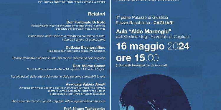 Cagliari, convegno sulla tutela dei minori e persone vulnerabili
