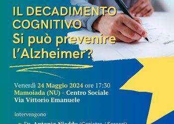 Mamoiada, incontro di Amas sull’Alzheimer: “Sensibilizzare sull’importanza della prevenzione”