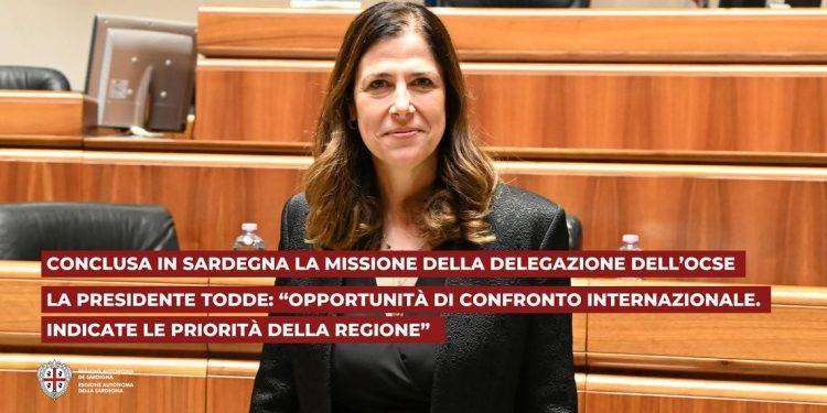 Conclusa in Sardegna la missione della delegazione dell’OCSE. La presidente Todde, opportunità di confronto internazionale