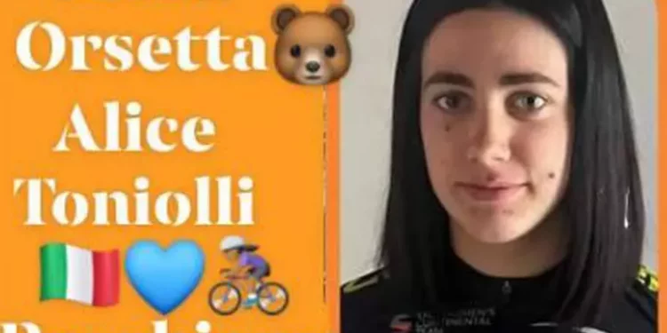 Ciclismo: Alice Toniolli è fuori pericolo
