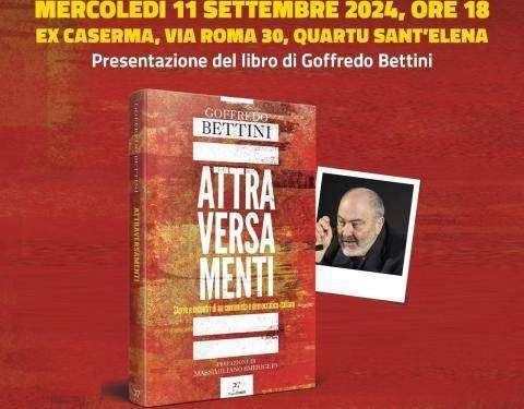 Quartu, l’11 settembre all’ex Caserma Goffredo Bettini presenta il suo libro “Attraversamenti”