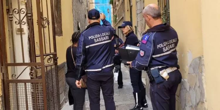 Nuova stazione mobile polizia locale in centro storico Sassari