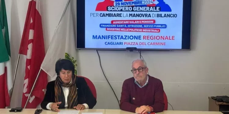 Cgil e Uil in piazza a Cagliari contro la manovra del governo