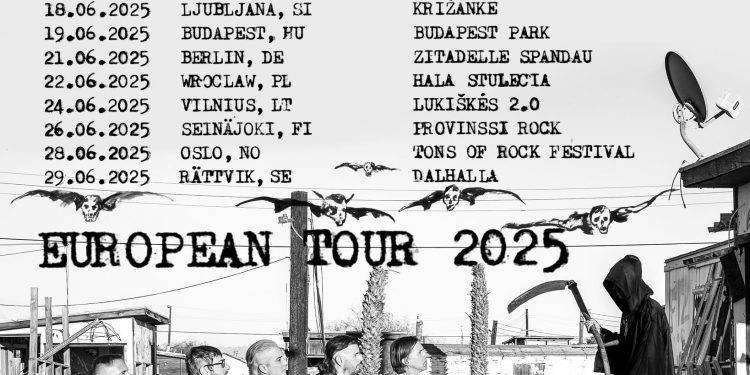 Avenged Sevenfold, una data a Milano nel 2025