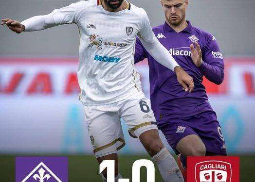 Calcio, il Cagliari perde uno a zero a Firenze