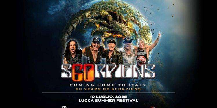 Scorpions in concerto a Lucca Summer Festival il 10 luglio 2025