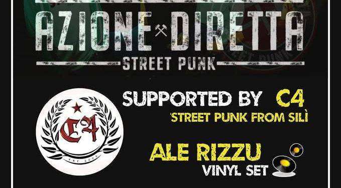 Azione Diretta in concerto a Cagliari il primo febbraio