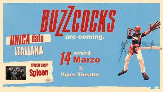 I Buzzcocks a marzo in concerto a Firenze