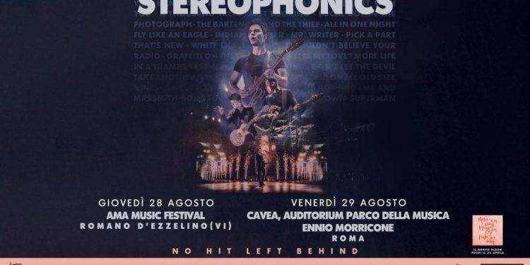 Stereophonics: due concerti in Italia ad agosto