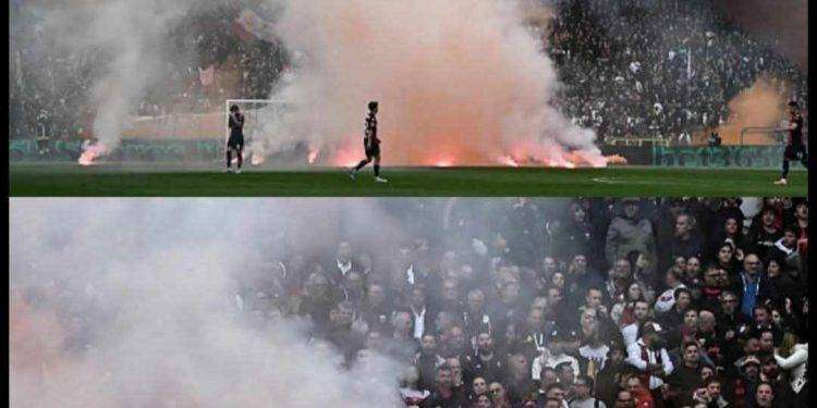 Genoa-Lazio sospesa per 5′, gli ultras contestano duramente la Lega Calcio
