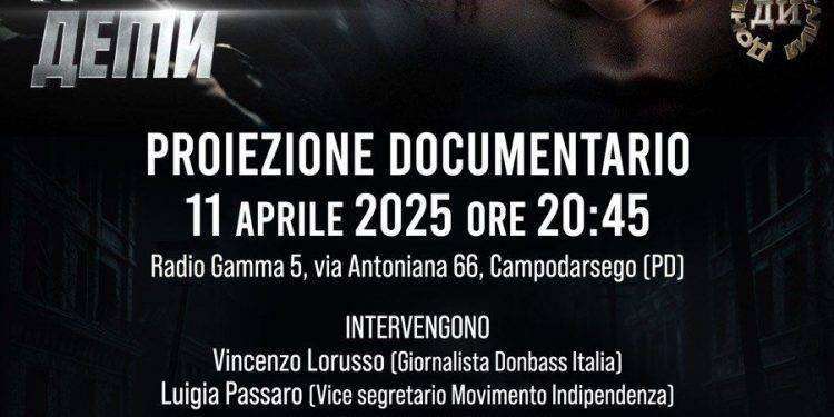 “I bambini del Donbass”, il documentario “proibito” sarà proiettato a Campodarsego (PD)