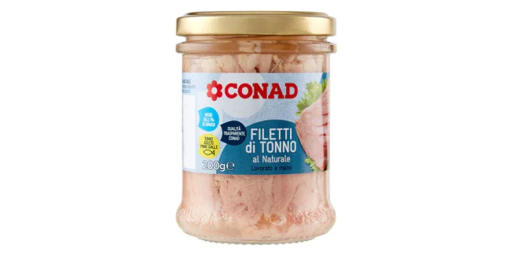 Filetti di tonno al naturale Conad richiamati per rischio corpi estranei