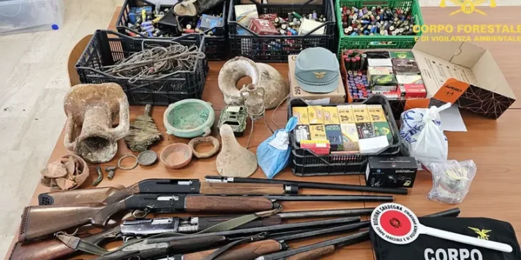Armi, droga e bracconaggio: un arresto e numerosi indagati nel cagliaritano