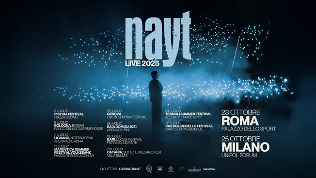 Nayt lancia il tour estivo e due eventi speciali a ottobre