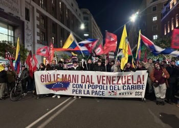 Contro la guerra in Venezuela, manifestazione a Roma